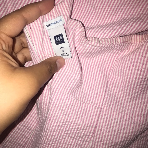 Gap Pink and White Strapless Dress - Picture 4 of 4